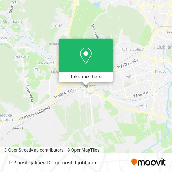 LPP postajališče Dolgi most map