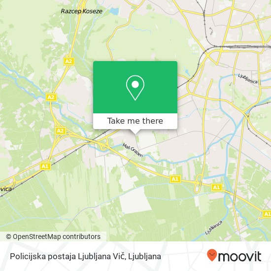 Policijska postaja Ljubljana Vič map