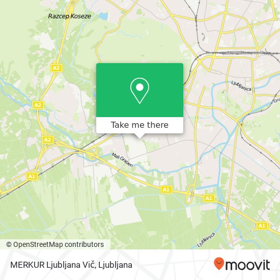 MERKUR Ljubljana Vič map