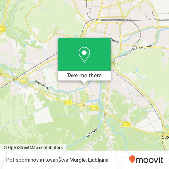 Pot spominov  in tovarištva Murgle map