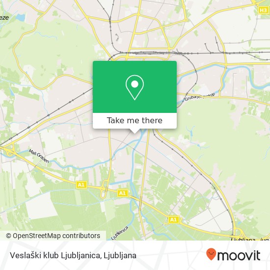 Veslaški klub Ljubljanica map