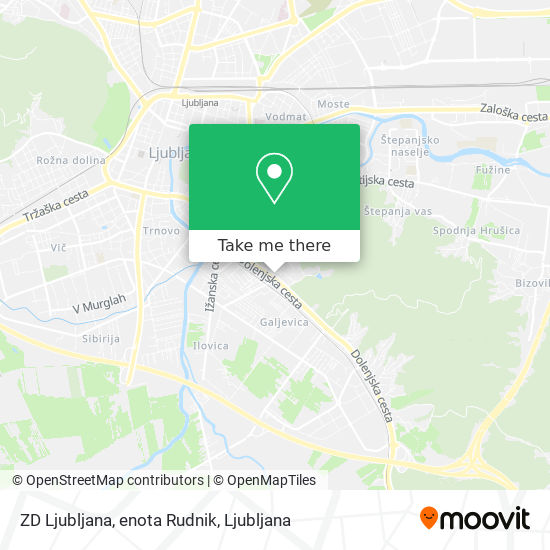 ZD Ljubljana, enota Rudnik map