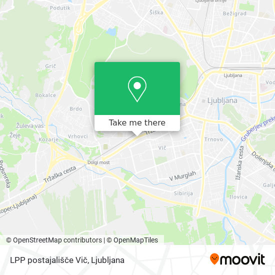 LPP postajališče Vič map