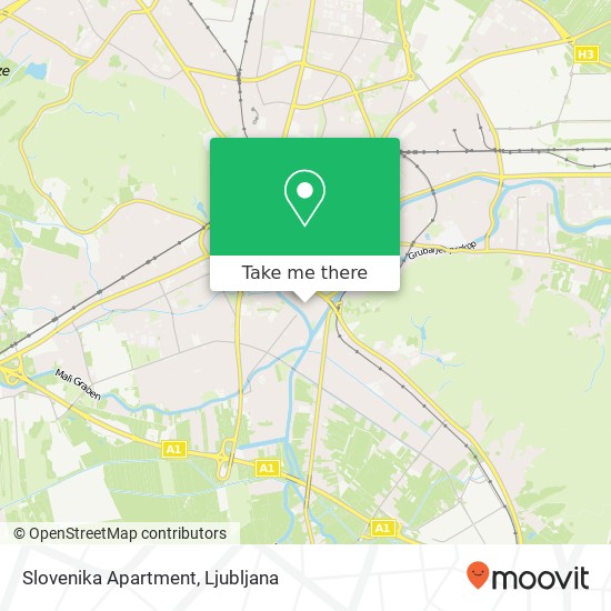 Slovenika Apartment map