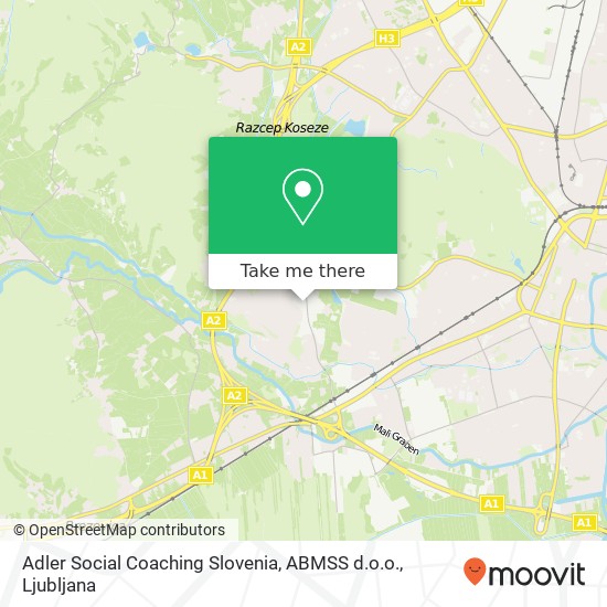 Adler Social Coaching Slovenia, ABMSS d.o.o. map