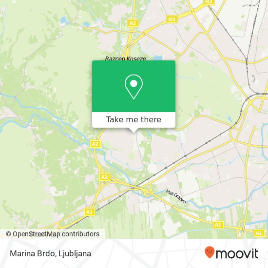 Marina Brdo map