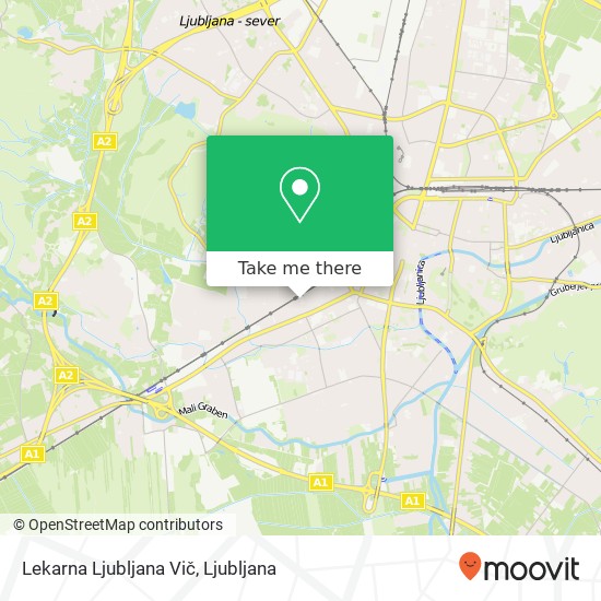 Lekarna Ljubljana Vič map