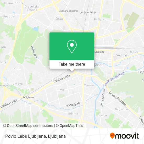 Povio Labs Ljubljana map