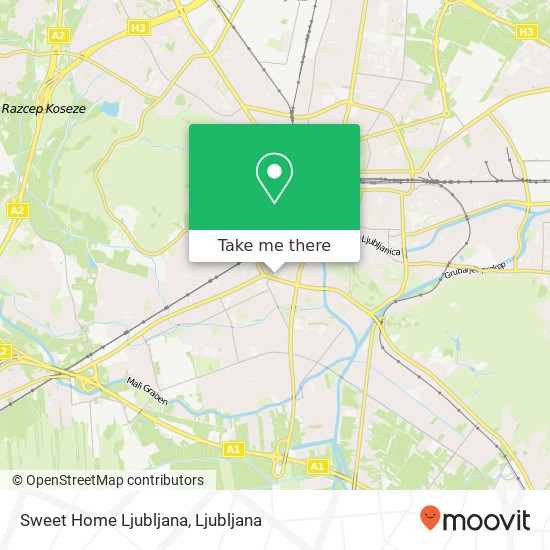 Sweet Home Ljubljana map