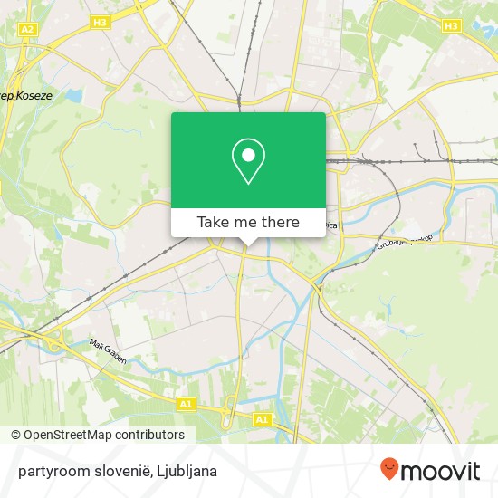 partyroom slovenië map