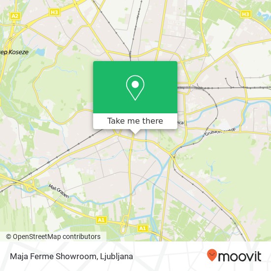 Maja Ferme Showroom map