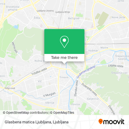 Glasbena matica Ljubljana map