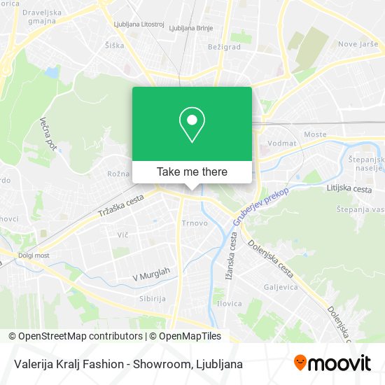 Valerija Kralj Fashion - Showroom map