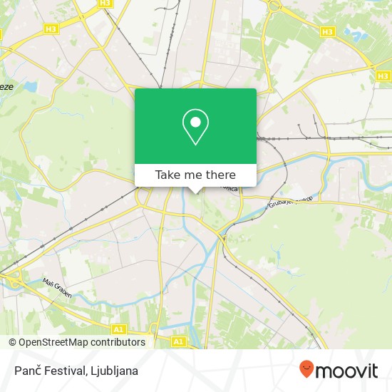 Panč Festival map