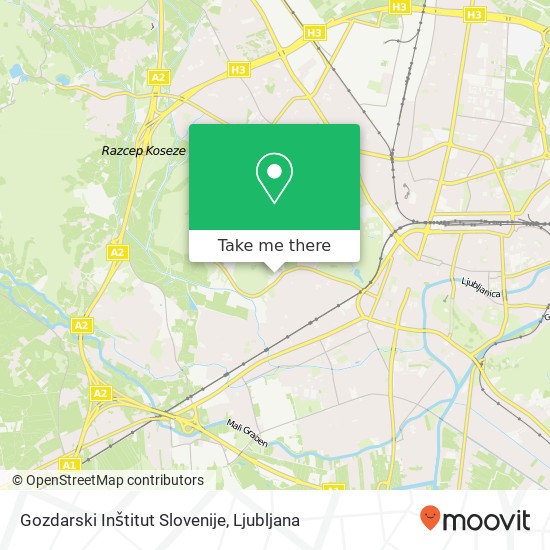 Gozdarski Inštitut Slovenije map