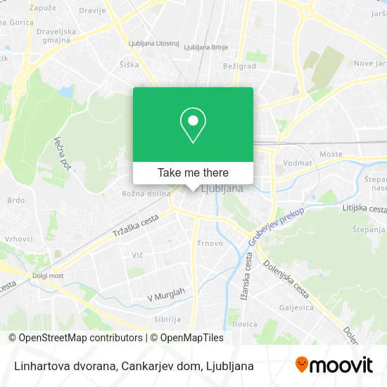 Linhartova dvorana, Cankarjev dom map