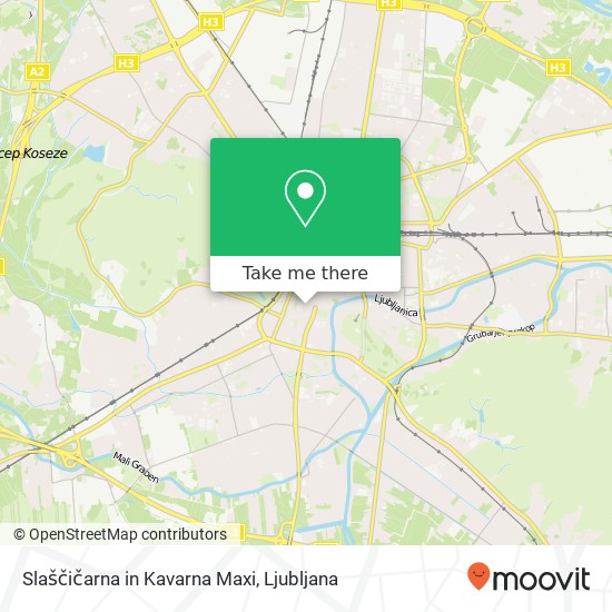 Slaščičarna in Kavarna Maxi map