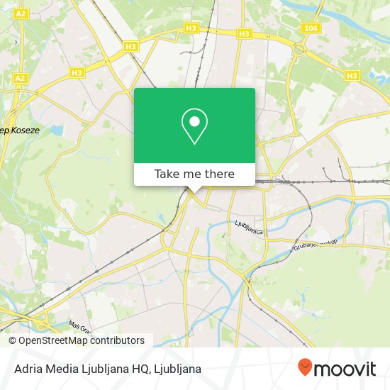 Adria Media Ljubljana HQ map
