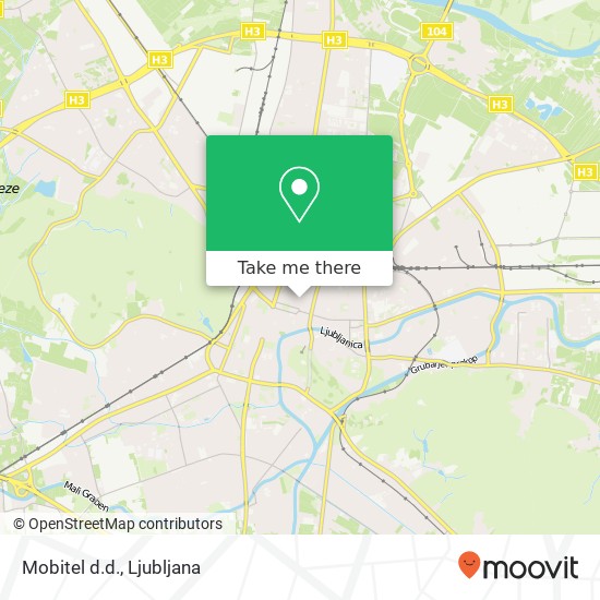 Mobitel d.d. map