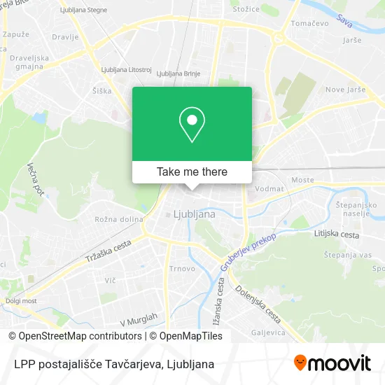 LPP postajališče Tavčarjeva map