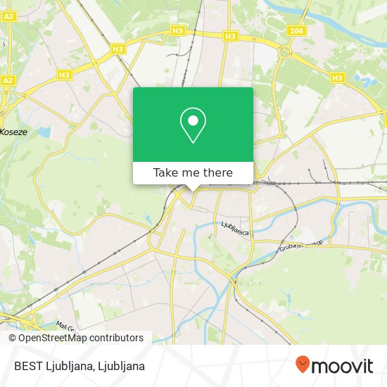 BEST Ljubljana map