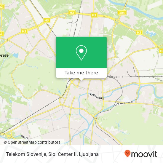 Telekom Slovenije, Siol Center II map
