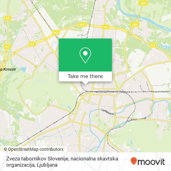 Zveza tabornikov Slovenije, nacionalna skavtska organizacija map