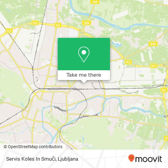 Servis Koles In Smuči map