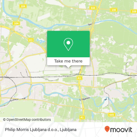 Philip Morris Ljubljana d.o.o. map