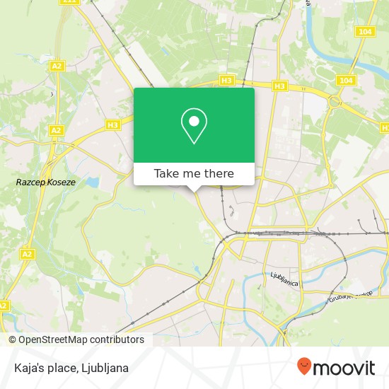 Kaja's place map