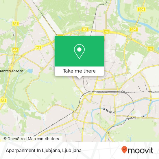 Aparpanment In Ljubjana map