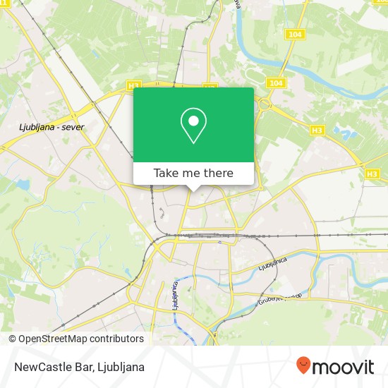 NewCastle Bar map
