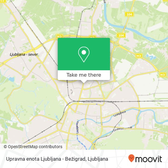 Upravna enota Ljubljana - Bežigrad map