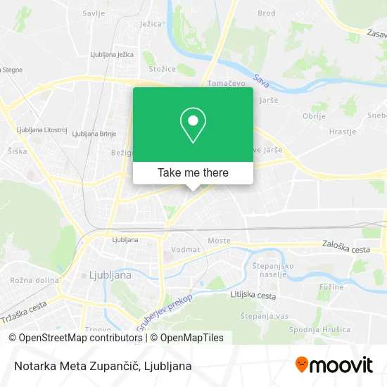Notarka Meta Zupančič map