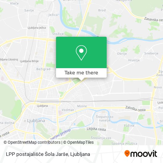 LPP postajališče Šola Jarše map