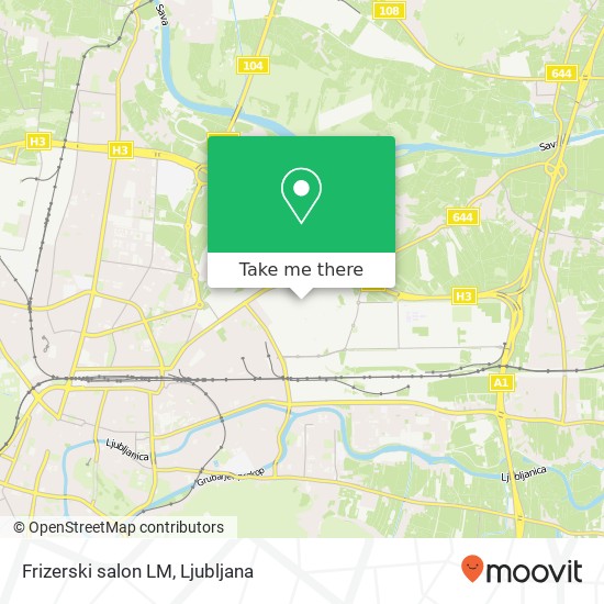Frizerski salon LM map