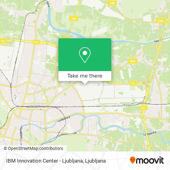 IBM Innovation Center - Ljubljana map