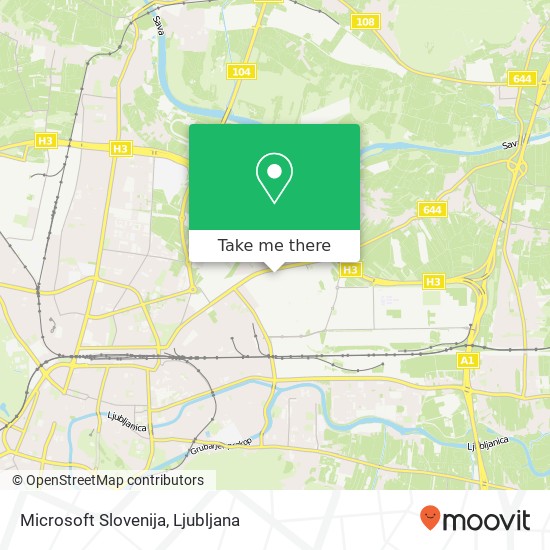 Microsoft Slovenija map
