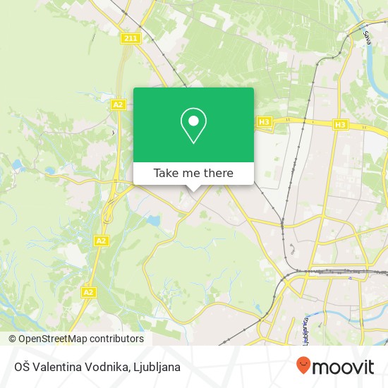 OŠ Valentina Vodnika map