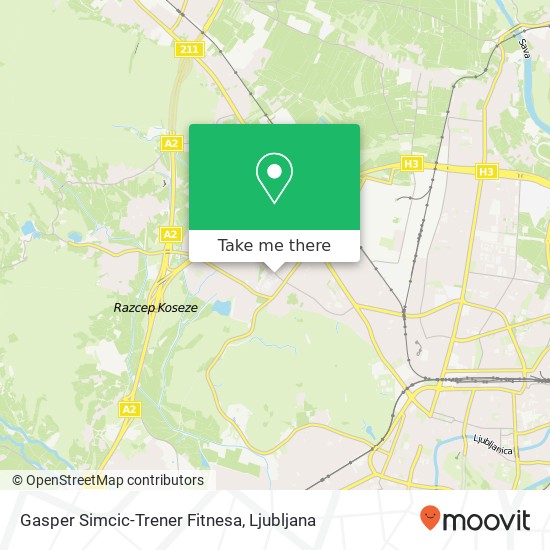 Gasper Simcic-Trener Fitnesa map