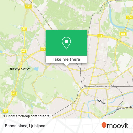 Bahos place map