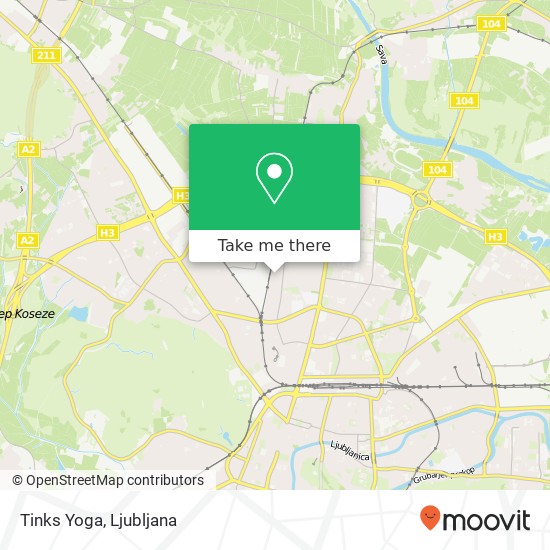 Tinks Yoga map