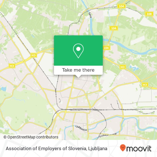 Association of Employers of Slovenia map