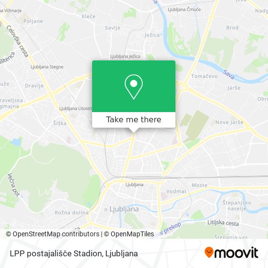 LPP postajališče Stadion map