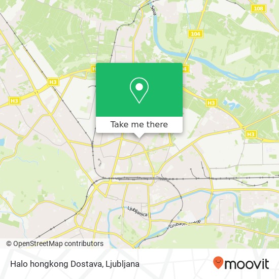 Halo hongkong Dostava map