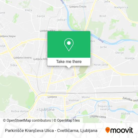 Parkirišče Kranjčeva Ulica - Cvetličarna map