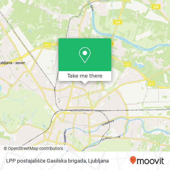 LPP postajališče Gasilska brigada map
