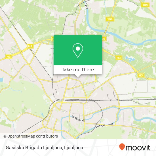 Gasilska Brigada Ljubljana map