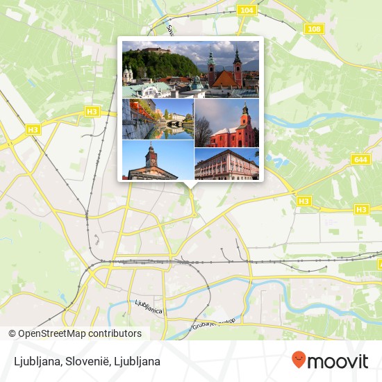 Ljubljana, Slovenië map