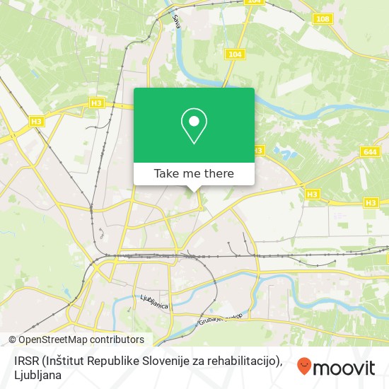 IRSR (Inštitut Republike Slovenije za rehabilitacijo) map